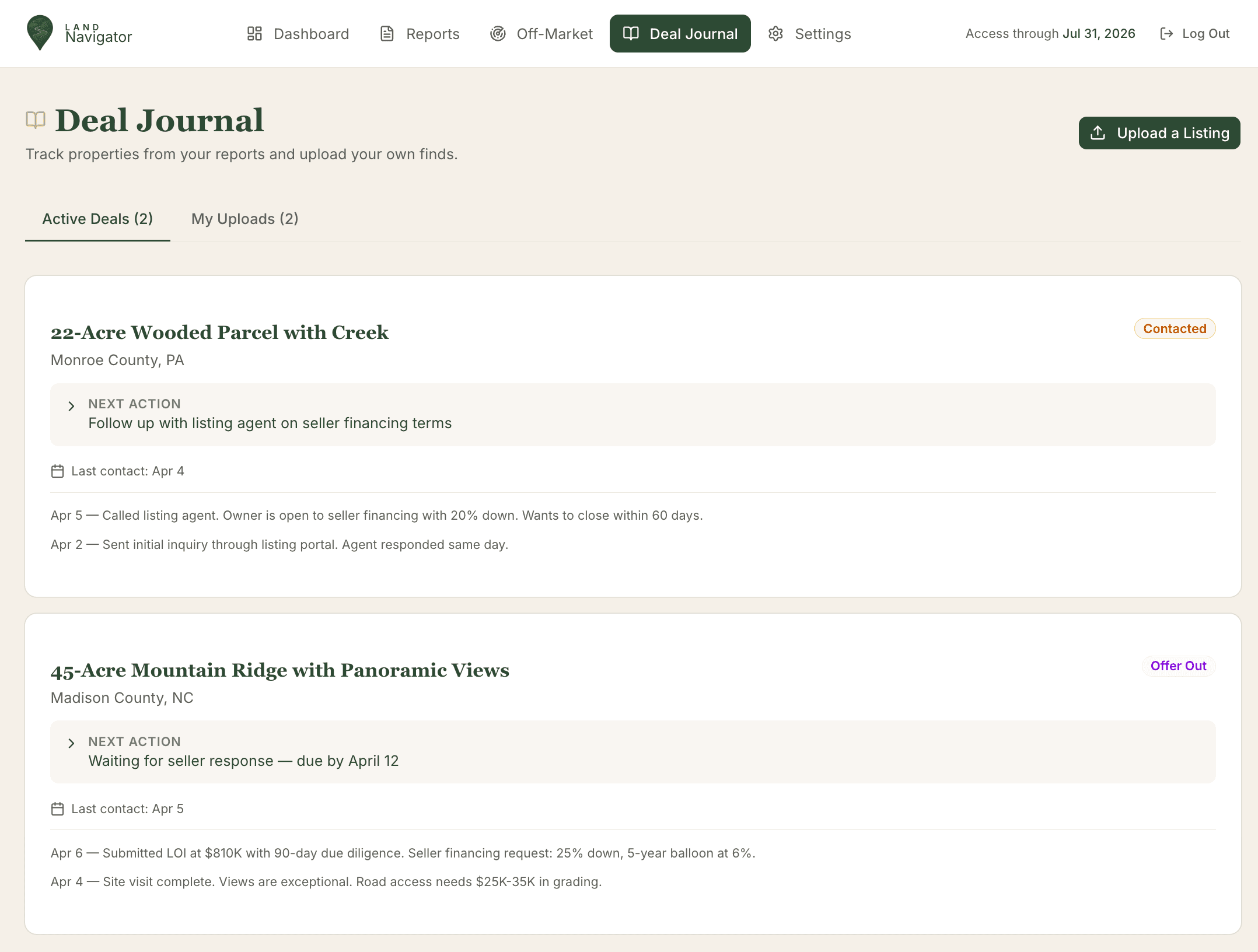 Deal Journal